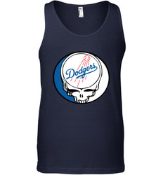 Los Angeles Dodgers Grateful Dead Steal Your Face Baseball Mens Tank Top