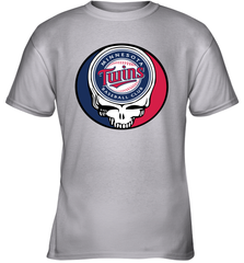 Minnesota Twins Grateful Dead Steal Your Face Baseball Youth T-Shirt Youth T-Shirt - VeigarTee