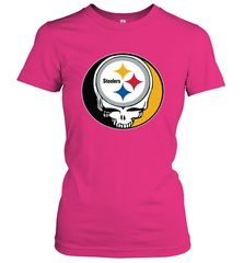 Pittsburgh Steelers Grateful Dead Steal Your Face NFL Football Womens T-Shirt Womens T-Shirt - VeigarTee
