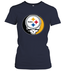 Pittsburgh Steelers Grateful Dead Steal Your Face NFL Football Womens T-Shirt Womens T-Shirt - VeigarTee