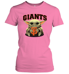 Baby Yoda Hugs Loves The San Francisco GiantsBaseball Womens T-Shirt Womens T-Shirt - VeigarTee