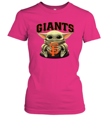 Baby Yoda Hugs Loves The San Francisco GiantsBaseball Womens T-Shirt Womens T-Shirt - VeigarTee