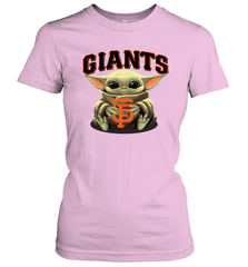Baby Yoda Hugs Loves The San Francisco GiantsBaseball Womens T-Shirt Womens T-Shirt - VeigarTee