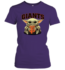 Baby Yoda Hugs Loves The San Francisco GiantsBaseball Womens T-Shirt Womens T-Shirt - VeigarTee