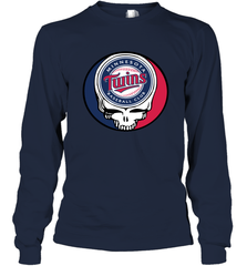 Minnesota Twins Grateful Dead Steal Your Face Baseball Adult Long Sleeve T-Shirt Adult Long Sleeve T-Shirt - VeigarTee