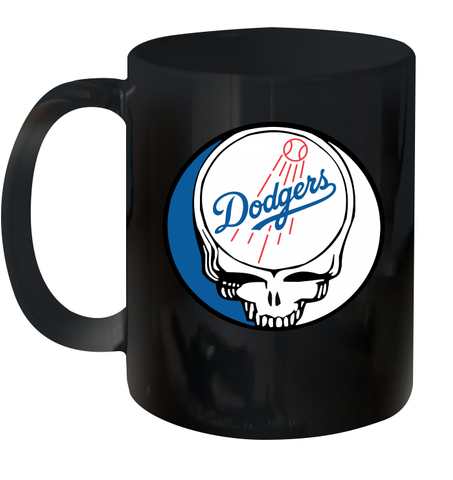 Los Angeles Dodgers Grateful Dead Steal Your Face Baseball Ceramic Mug 11oz Ceramic Mug 11oz / Black / 11oz Ceramic Mug 11oz - VeigarTee
