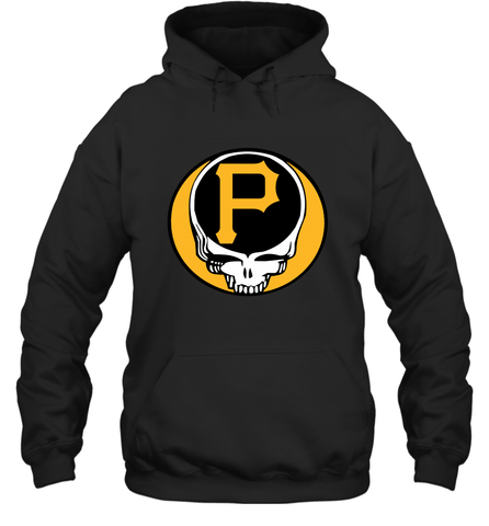 Pittsburgh Pirates Grateful Dead Steal Your Face Baseball Adult Hoodie Sweatshirt Adult Hoodie Sweatshirt / Black / S Adult Hoodie Sweatshirt - VeigarTee