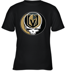 Vegas Golden Knights Grateful Dead Steal Your Face Hockey NHL Youth T-Shirt