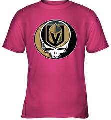Vegas Golden Knights Grateful Dead Steal Your Face Hockey NHL Youth T-Shirt Youth T-Shirt - VeigarTee