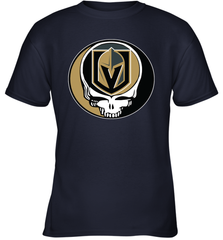 Vegas Golden Knights Grateful Dead Steal Your Face Hockey NHL Youth T-Shirt Youth T-Shirt - VeigarTee