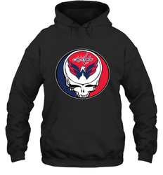 Washington Capitals Grateful Dead Steal Your Face Hockey NHL Adult Hoodie Sweatshirt