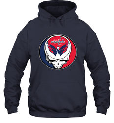 Washington Capitals Grateful Dead Steal Your Face Hockey NHL Adult Hoodie Sweatshirt