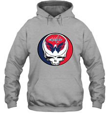 Washington Capitals Grateful Dead Steal Your Face Hockey NHL Adult Hoodie Sweatshirt Adult Hoodie Sweatshirt - VeigarTee