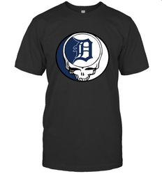 Detroit Tigers Grateful Dead Steal Your Face Baseball Mens T-Shirt