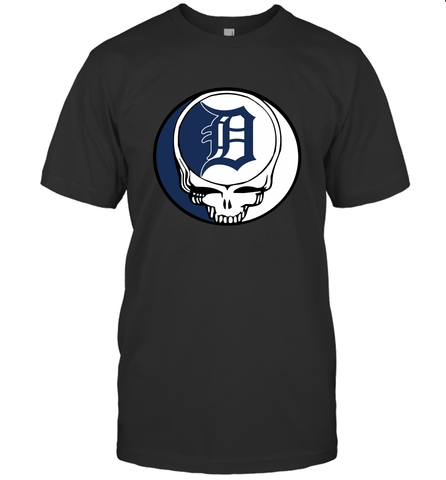Detroit Tigers Grateful Dead Steal Your Face Baseball Mens T-Shirt Mens T-Shirt / Black / S Mens T-Shirt - VeigarTee