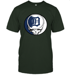 Detroit Tigers Grateful Dead Steal Your Face Baseball Mens T-Shirt Mens T-Shirt - VeigarTee