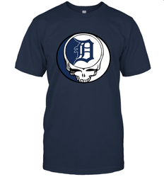 Detroit Tigers Grateful Dead Steal Your Face Baseball Mens T-Shirt