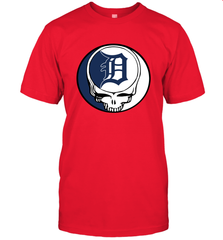 Detroit Tigers Grateful Dead Steal Your Face Baseball Mens T-Shirt Mens T-Shirt - VeigarTee