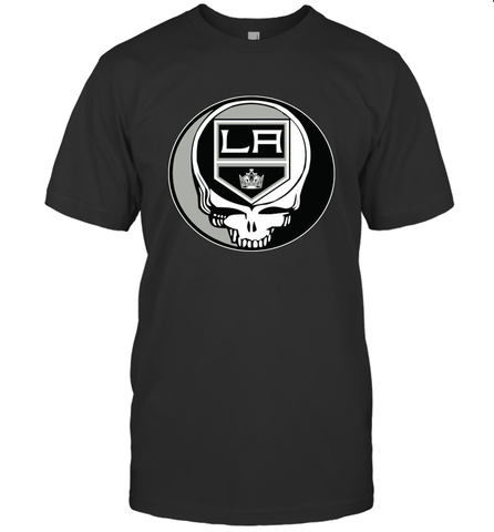 Los Angeles Kings Grateful Dead Steal Your Face Hockey NHL Mens T-Shirt Mens T-Shirt / Black / S Mens T-Shirt - VeigarTee