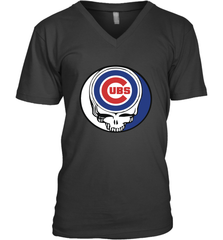 Chicago Cubs Grateful Dead Steal Your Face Baseball Mens V-Neck T-Shirt Mens V-Neck T-Shirt - VeigarTee