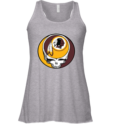 Washington Redskins Grateful Dead Steal Your Face NFL Football Womens Racerback Tank Top