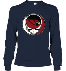 Arizona Cardinals Grateful Dead Steal Your Face NFL Football Adult Long Sleeve T-Shirt Adult Long Sleeve T-Shirt - VeigarTee
