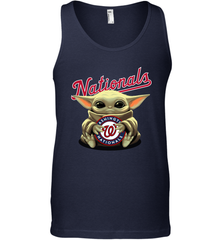 Baby Yoda Hugs Loves The Washington Nationals Baseball Mens Tank Top Mens Tank Top - VeigarTee