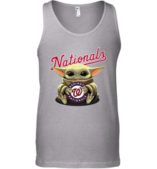 Baby Yoda Hugs Loves The Washington Nationals Baseball Mens Tank Top Mens Tank Top - VeigarTee