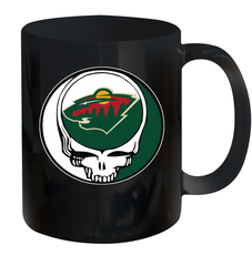 Minnesota Wild Grateful Dead Steal Your Face Hockey NHL Ceramic Mug 11oz Ceramic Mug 11oz - VeigarTee