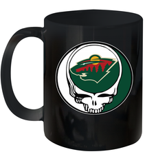 Minnesota Wild Grateful Dead Steal Your Face Hockey NHL Ceramic Mug 11oz Ceramic Mug 11oz - VeigarTee