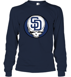 San Diego Padres Grateful Dead Steal Your Face Baseball Adult Long Sleeve T-Shirt