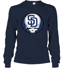 San Diego Padres Grateful Dead Steal Your Face Baseball Adult Long Sleeve T-Shirt Adult Long Sleeve T-Shirt - VeigarTee