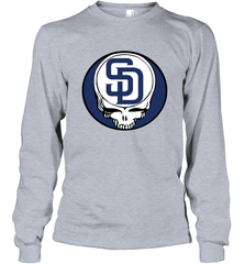 San Diego Padres Grateful Dead Steal Your Face Baseball Adult Long Sleeve T-Shirt Adult Long Sleeve T-Shirt - VeigarTee