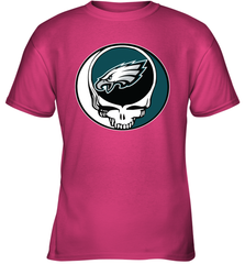 Philadelphia Eagles Grateful Dead Steal Your Face NFL Football Youth T-Shirt Youth T-Shirt - VeigarTee
