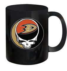 Anaheim Ducks Grateful Dead Steal Your Face Hockey NHL Ceramic Mug 11oz Ceramic Mug 11oz - VeigarTee