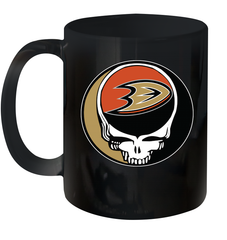 Anaheim Ducks Grateful Dead Steal Your Face Hockey NHL Ceramic Mug 11oz Ceramic Mug 11oz - VeigarTee
