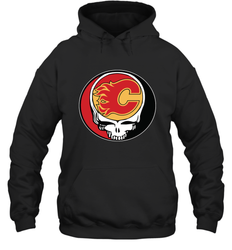 Calgary Flames Grateful Dead Steal Your Face Hockey NHL Adult Hoodie Sweatshirt