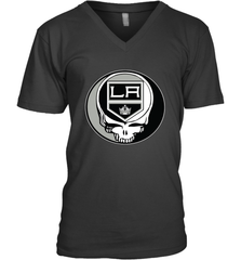 Los Angeles Kings Grateful Dead Steal Your Face Hockey NHL Mens V-Neck T-Shirt Mens V-Neck T-Shirt - VeigarTee