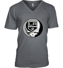 Los Angeles Kings Grateful Dead Steal Your Face Hockey NHL Mens V-Neck T-Shirt Mens V-Neck T-Shirt - VeigarTee