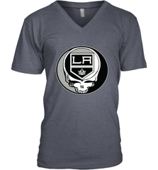 Los Angeles Kings Grateful Dead Steal Your Face Hockey NHL Mens V-Neck T-Shirt Mens V-Neck T-Shirt - VeigarTee
