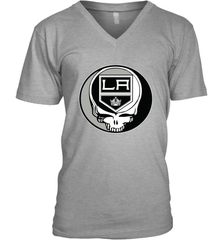 Los Angeles Kings Grateful Dead Steal Your Face Hockey NHL Mens V-Neck T-Shirt Mens V-Neck T-Shirt - VeigarTee