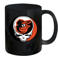 Baltimore Orioles Grateful Dead Steal Your Face Baseball Ceramic Mug 11oz Ceramic Mug 11oz - VeigarTee