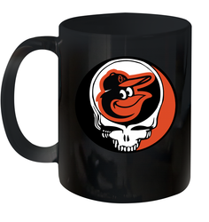 Baltimore Orioles Grateful Dead Steal Your Face Baseball Ceramic Mug 11oz