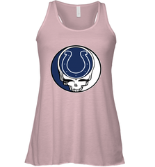 Indianapolis Colts Grateful Dead Steal Your Face NFL Football Womens Racerback Tank Top Womens Racerback Tank Top - VeigarTee