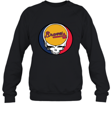 Atlanta Braves Grateful Dead Steal Your Face Baseball Adult Sweatshirt Adult Sweatshirt - VeigarTee