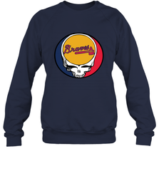 Atlanta Braves Grateful Dead Steal Your Face Baseball Adult Sweatshirt Adult Sweatshirt - VeigarTee