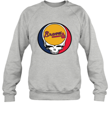 Atlanta Braves Grateful Dead Steal Your Face Baseball Adult Sweatshirt Adult Sweatshirt - VeigarTee