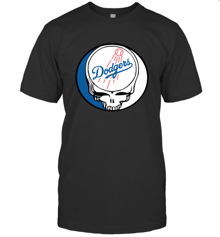 Los Angeles Dodgers Grateful Dead Steal Your Face Baseball Mens T-Shirt Mens T-Shirt / Black / S Mens T-Shirt - VeigarTee