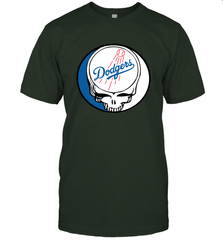 Los Angeles Dodgers Grateful Dead Steal Your Face Baseball Mens T-Shirt Mens T-Shirt - VeigarTee