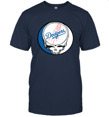 Los Angeles Dodgers Grateful Dead Steal Your Face Baseball Mens T-Shirt Mens T-Shirt - VeigarTee